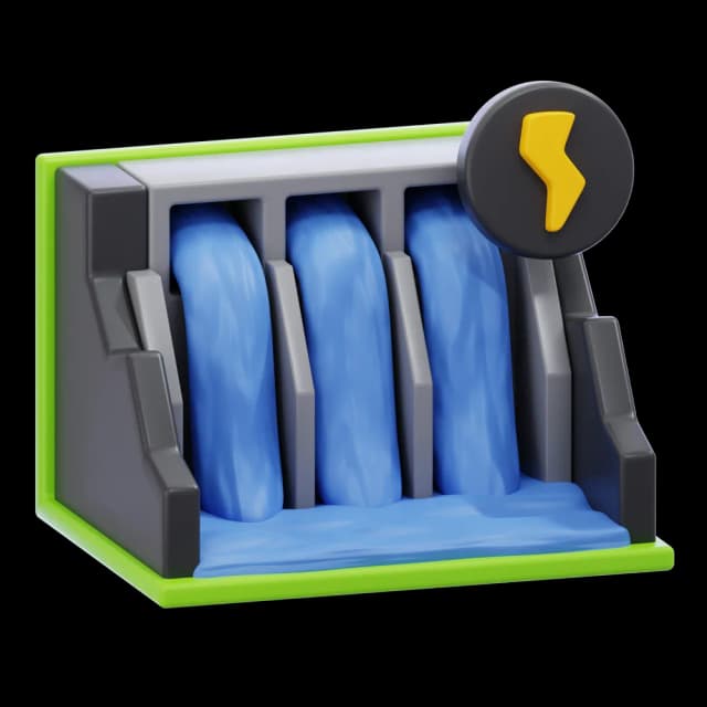 Hydropower illustration