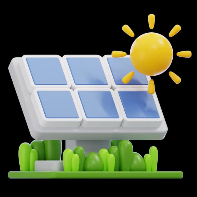 Solar panel illustration